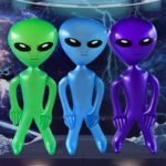 Environmentally Friendly Pvc Inflatable Alien Doll Halloween Bar Decorations Advertising Gas Model - 2