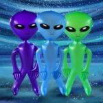 Environmentally Friendly Pvc Inflatable Alien Doll Halloween Bar Decorations Advertising Gas Model - 3