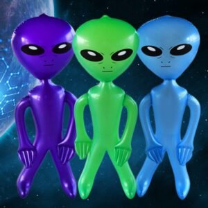 Environmentally Friendly Pvc Inflatable Alien Doll Halloween Bar Decorations Advertising Model