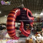 Exquisite Handmade 7x2 4x4 3mh Inflatable Skull For Halloween Decorations Red Display Toys - 5
