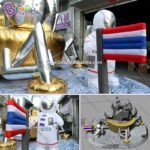 Exquisite Handmade 8x5mh Giant Inflatable Aerospace For Decoration Durable Spaceship Model Balloon Dispaly Toys - 5