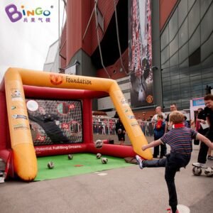 Exquisite Workmanship 2 5x3 5x2mh Portable Red Soccer Goal Pvc Tarpaulin Inflatable Football Shooting Match Toy - 2