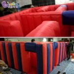 Exquisite Workmanship 4x6x1 4mh Red Blue Inflatable Maze Laser Tag Game Toy - 3
