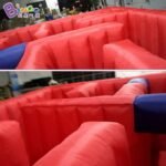 Exquisite Workmanship 4x6x1 4mh Red Blue Inflatable Maze Laser Tag Game Toy - 4