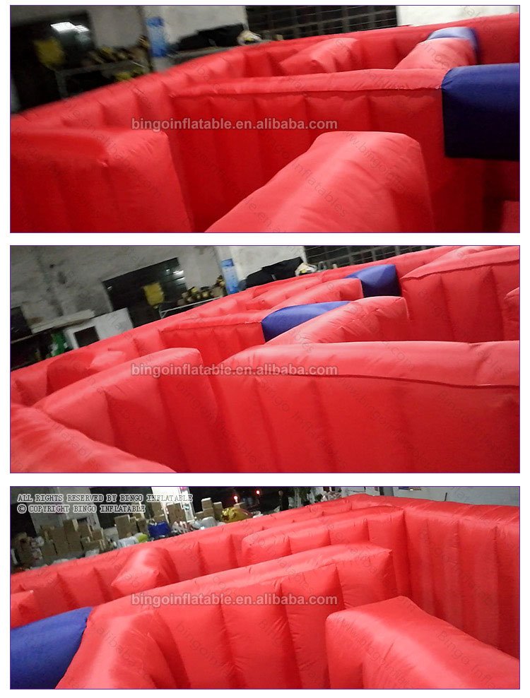 Quality 4x6x1 4mh Inflatable Laser Tag Maze Game Red Blue Interactive Toy For Kids And Adults - 2