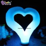 Outlet 2 4mh Inflatable Valentine'day Lighting Decoration Heart Shape Inflating Custom Design Led Lamp Wedding Item - 2