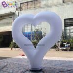 Outlet 2 4mh Inflatable Valentine'day Lighting Decoration Heart Shape Inflating Custom Design Led Lamp Wedding Item - 4
