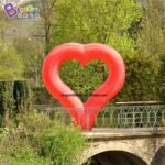 Outlet 2 4mh Inflatable Valentine'day Lighting Decoration Heart Shape Inflating Custom Design Led Lamp Wedding Item - 5