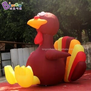 Outlet 3 6x3x3 7m Inflatable Turkey Cartoon Aerated Custom Made Chicken Rooster Printing Advert For Event - 2