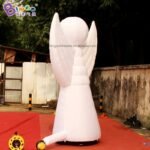 Outlet 3m Inflatable White Angle Model Inflating Customized Lighting Led Cartoon Toy Decoration - 5