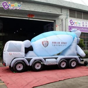 Outlet 5 3x2x2 8mh Inflatable Cement Truck Replica Customized Car Model Decoration Item Printed Logo Advert - 2