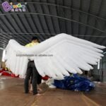 Outlet 5m Length Inflatable Stage Wings Costume Customized Angle White Wing Model Wearing Without Blower - 2