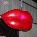 Wholes 1 2m Length Inflatable Red Lip Led Individualized Valentine's Day Decoration Lighting Kiss Printed Advert - 3