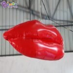 Wholes 1 2m Length Inflatable Red Lip Led Individualized Valentine's Day Decoration Lighting Kiss Printed Advert - 6