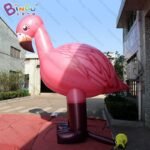 4mh Inflatable Flamingo Made To Order Decorating Standing Red Bird Balloon - 3
