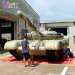 Postage 8 8x3 5x2 5mh Inflatable Decoy Tank Air Blow Customized Military Fighter Toy Decoration - 5