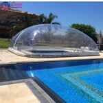 Customized Big Mobile Inflatable Clear Dome Tent Transparent Swimming Pool Cover Bubble For - 2