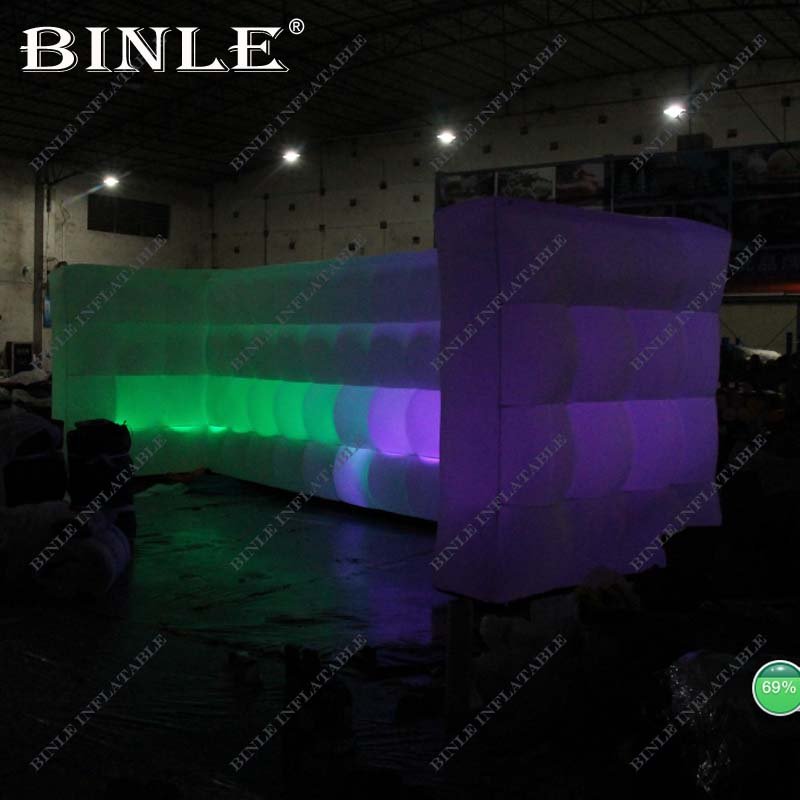 8m Square Led Inflatable Photo Booth Wall For Events Exhibitions And Parties - 4