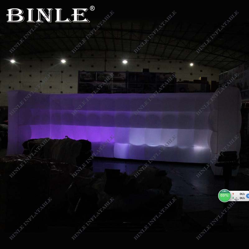 8m Square Led Inflatable Photo Booth Wall For Events Exhibitions And Parties - 3