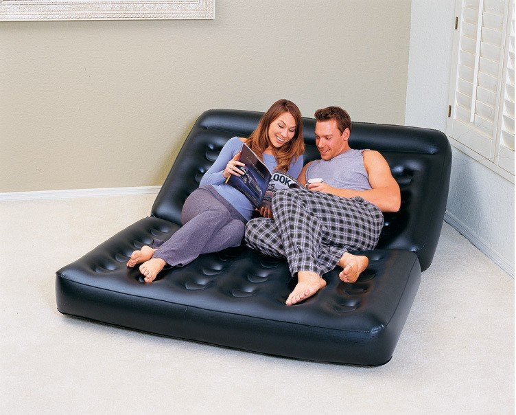 Versatile 2person Leather Inflatable Sofa Bed Foldable Portable Perfect For Home Garden Camping - 5 Versatile 2person Leather Inflatable Sofa Bed Foldable Portable Perfect For Home Garden Camping - 5