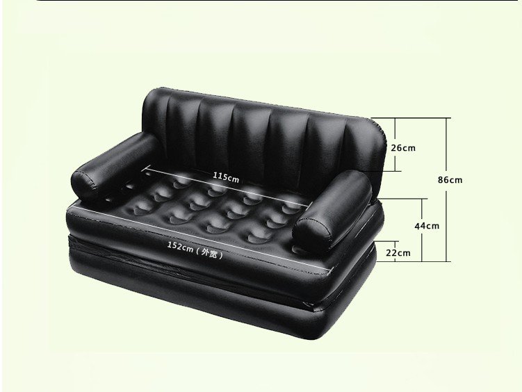 Versatile 2person Leather Inflatable Sofa Bed Foldable Portable Perfect For Home Garden Camping - 8 Versatile 2person Leather Inflatable Sofa Bed Foldable Portable Perfect For Home Garden Camping - 8