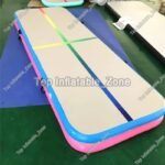Pump Inflatable Gymnastics Mat On Rainbow Line Air Track Floor Tumbling For Human 3m Training - 4