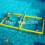 0 9mm Pvc 12x6m Inflatable Water Volleyball Court For Aqua Game In Sea Or Swimming Pool Air Pump - 3
