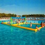 0 9mm Pvc 12x6m Inflatable Water Volleyball Court For Aqua Game In Sea Or Swimming Pool Air Pump - 2