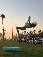 1mx0 6m X0 1m Gym Mat Inflatable Gymnastics Tumble Track Air Block Board - 4