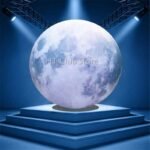 5m Customized Size Large Globe Balloon Inflatable Led Planet Ball Lighting Moon For Decoration - 3