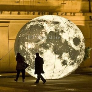 5m Customized Size Large Globe Balloon Inflatable Led Planet Ball Lighting Moon For Decoration - 2