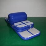 A Set 4 Air Track & 1 Roller Pump Inflatable Water Trampoline Airtrack Gymnastics Mat For