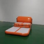 A Set 4 Air Track & 1 Roller Pump Inflatable Water Trampoline Airtrack Gymnastics Mat For - 3