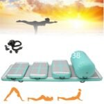 A Set 6 Pieces Air Sealed Dwf Inflatable Tumble Track Airtrack Gymnastic For