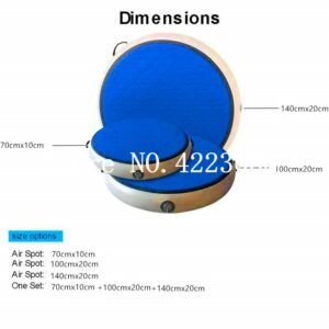 A Set Airspot Round Air Floor Track For Gym Training Dia 0 7m 1m 1 4m - 2