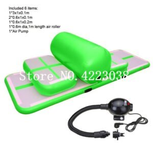 A Set Inflatable Air Track Gymnastics Training Cheerleading Tumbling Tumble - 2