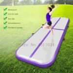 Air Track 3x1x0 1m Mini Black Inflatable Airtrack For Gym Tumble Trampoline Pump - 3