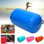 Blue 60cm Dia Inflatable Air Barrel Tumble Roll Gymnastics