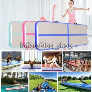 One Pump 3x1x0 2m Inflatable Air Gym Track Tumbling Mat Dwf Material Airtrack - 2