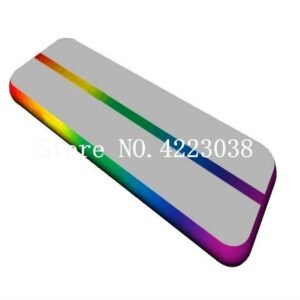 Pump 3x1x0 1m Rainbow Inflatable Air Track Floor Mat Gym Airtrack For - 2