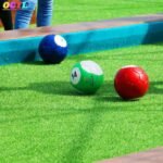 Giant Inflatable Snooker Soccer Ball In Snookball Game Huge Billiards Air Pump & 16 Pcs Toy Balls - 3