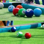 Giant Inflatable Snooker Soccer Ball In Snookball Game Huge Billiards Air Pump & 16 Pcs Toy Balls - 4
