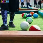 Giant Inflatable Snooker Soccer Ball In Snookball Game Huge Billiards Air Pump & 16 Pcs Toy Balls - 5