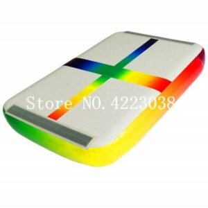 Mini Inflatable Gymnastic Airtrack Tumbling Yoga Air Trampoline Track For Birthday Training Taekwondo Cheerleading - 2