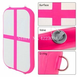 Pink Inflatable Gymnastic Air Block 10cm Thickness For - 2