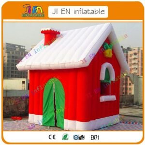 Christmas Inflatable Santa Grotto Decoration Claus House Tent - 2