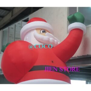To Door Christmas Inflatables Inflatable Santa Claus Climbing Wall Cartoon Giant Model - 2