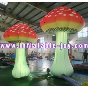 Air 2m 3m 5m Attractive Inflatable Mushroom With Led Lights For Outdoor Decoration - 2