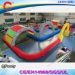 Air Outdoor 20x10m Giant Inflatable Go Kart Track For Zorb Ball Race Car - 2
