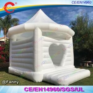 Door Commercial White Inflatable Bouncy Castle For Wedding Bouncer Air House - 2